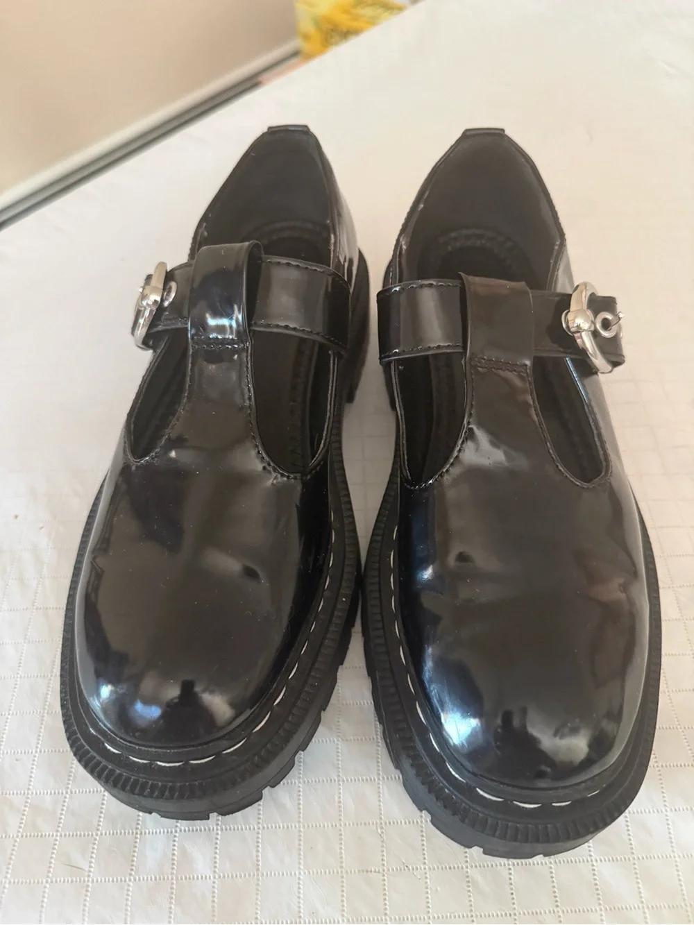 Circus by Sam Edelman Black Patent Mary Jane Platform Shoes